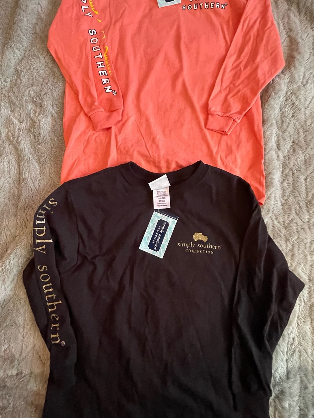Youth girls Simply Southern Long Sleeve Shirts Size Medium